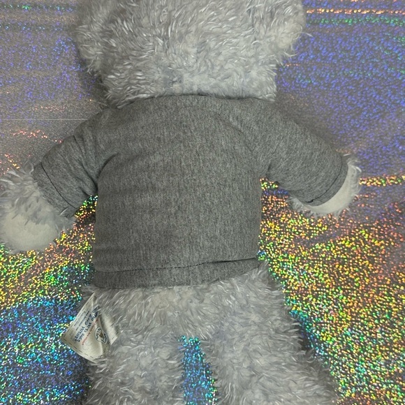Build a Bear BAB Light Blue Bear Stuffed Animal California Shirt Vintage Plush - Picture 5 of 11